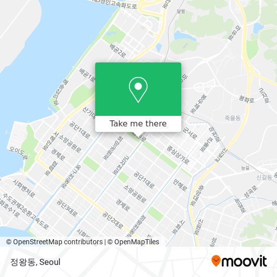 정왕동 map