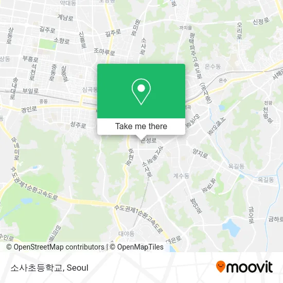 소사초등학교 map