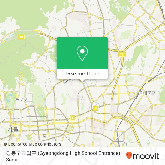 경동고교입구 (Gyeongdong High School Entrance) map