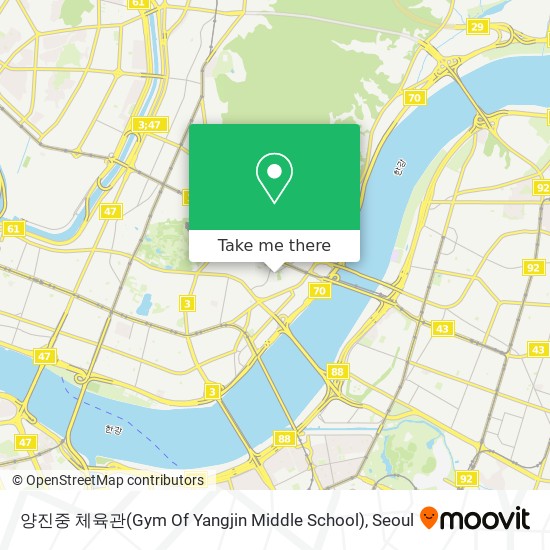 양진중 체육관(Gym Of Yangjin Middle School) map
