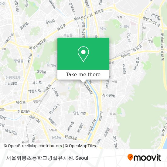 서울휘봉초등학교병설유치원 map