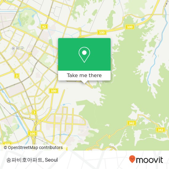 송파비호아파트 map