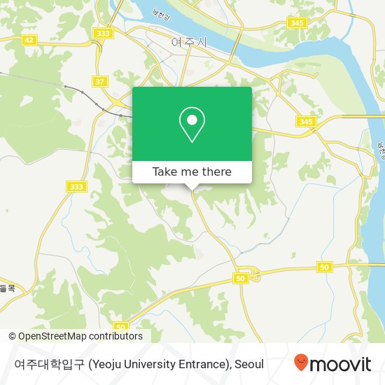 여주대학입구 (Yeoju University Entrance) map