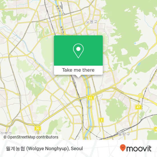 월계농협 (Wolgye Nonghyup) map