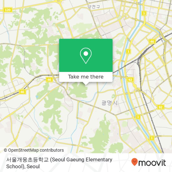 서울개웅초등학교 (Seoul Gaeung Elementary School) map