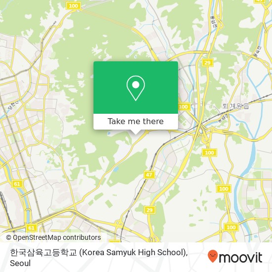 한국삼육고등학교 (Korea Samyuk High School) map