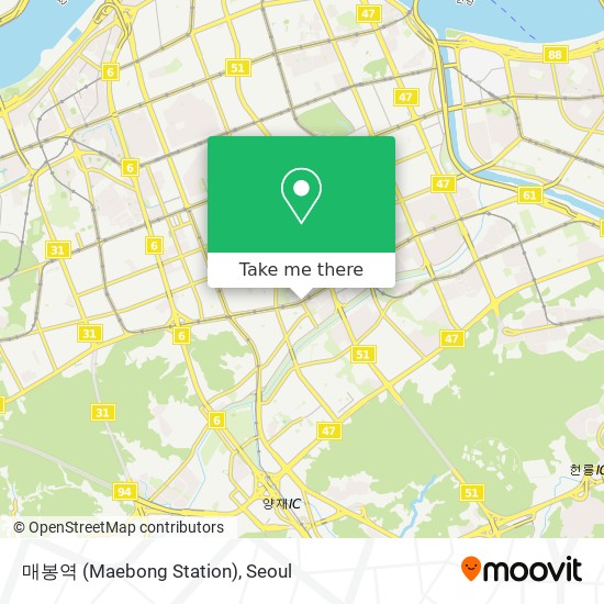 매봉역 (Maebong Station) map