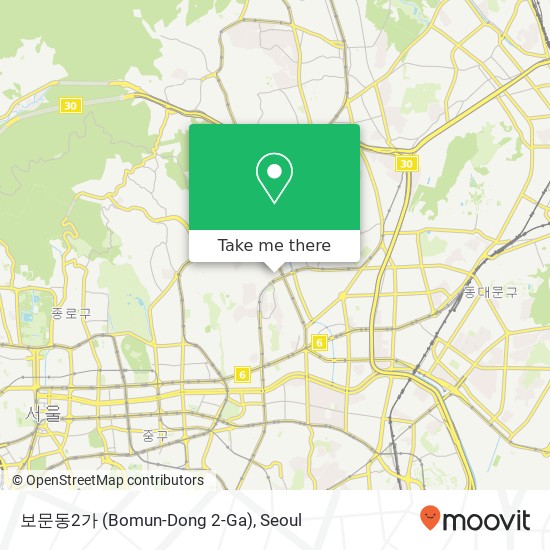 보문동2가 (Bomun-Dong 2-Ga) map
