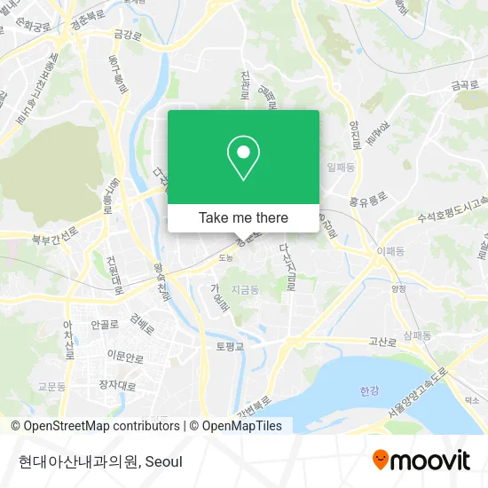 현대아산내과의원 map