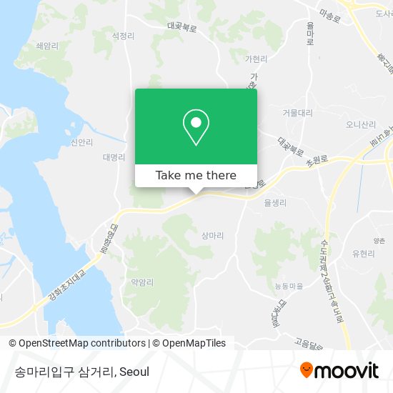 송마리입구 삼거리 map