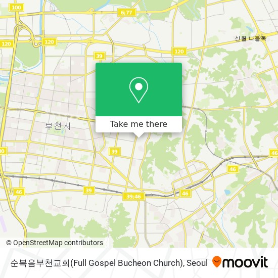 순복음부천교회(Full Gospel Bucheon Church) map