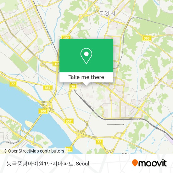 능곡풍림아이원1단지아파트 map
