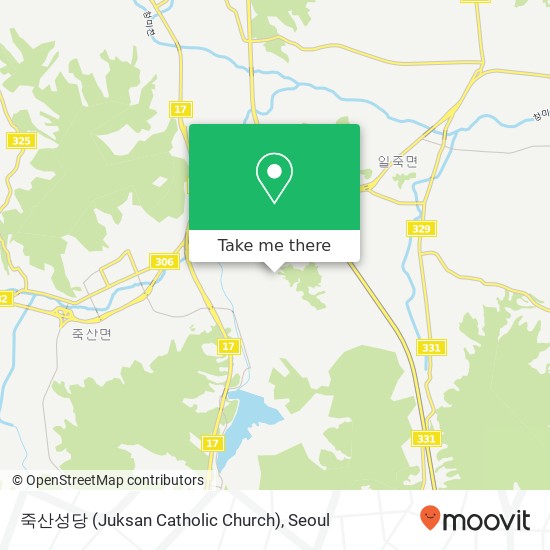 죽산성당 (Juksan Catholic Church) map