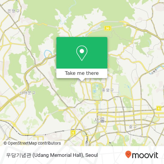 우당기념관 (Udang Memorial Hall) map