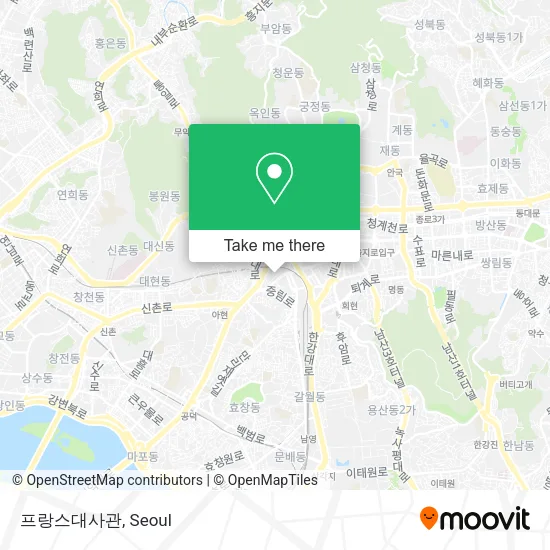 프랑스대사관 map