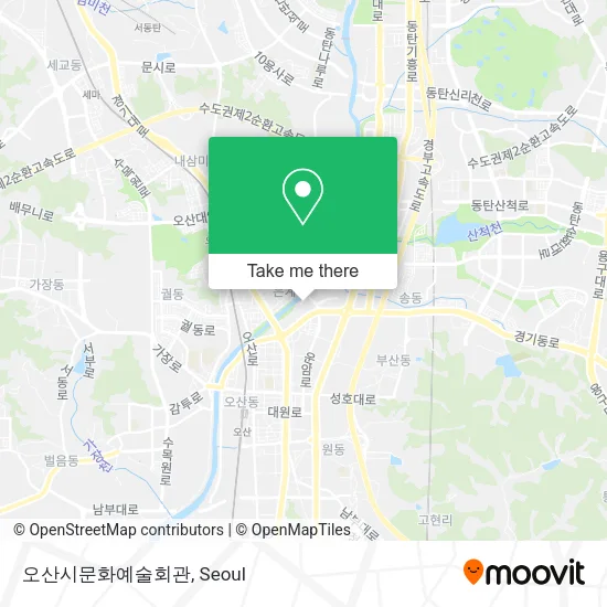 오산시문화예술회관 map