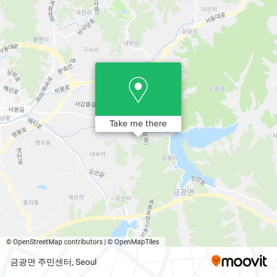 금광면 주민센터 map