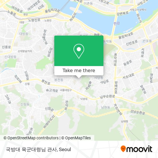 국방대 육군대령님 관사 map