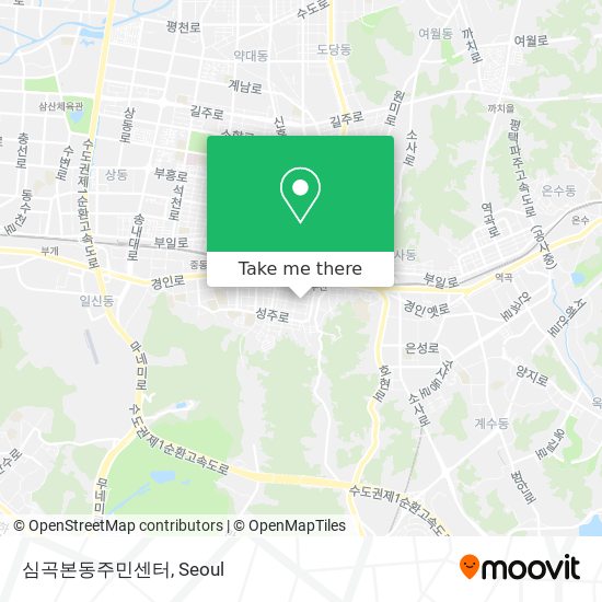 심곡본동주민센터 map