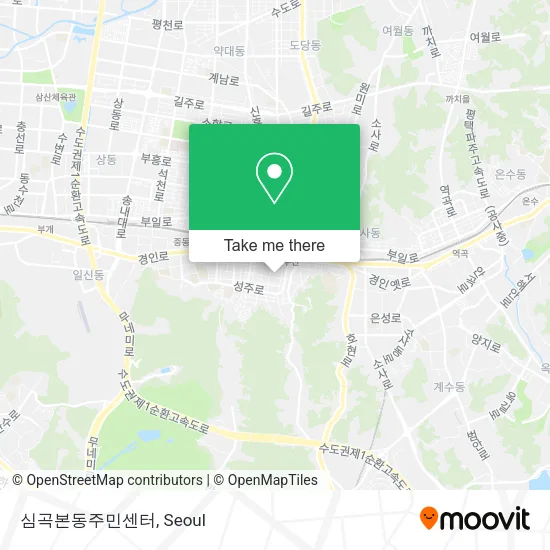 심곡본동주민센터 map