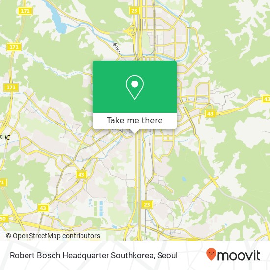 Robert Bosch Headquarter Southkorea map