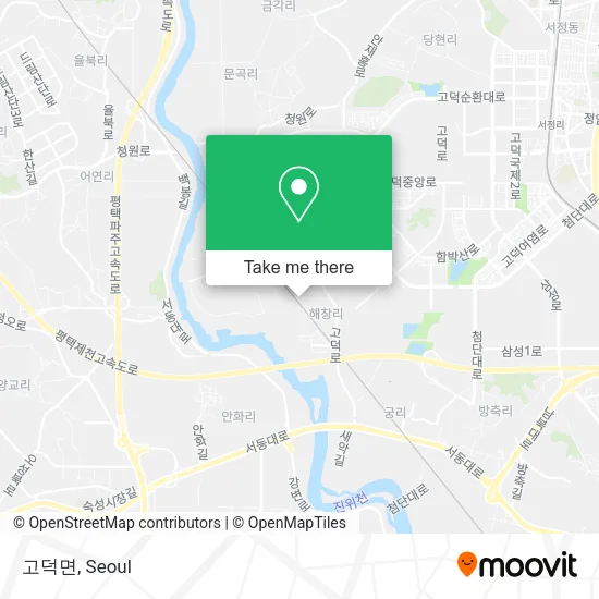 고덕면 map