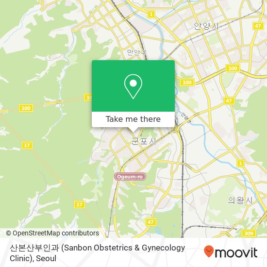 산본산부인과 (Sanbon Obstetrics & Gynecology Clinic) map