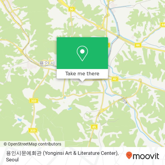 용인시문예회관 (Yonginsi Art & Literature Center) map