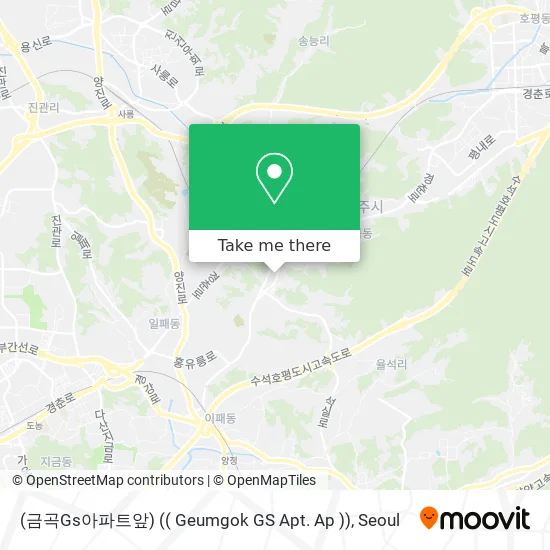 (금곡Gs아파트앞) (( Geumgok GS Apt. Ap )) map