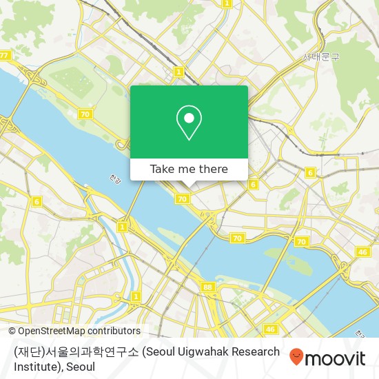 (재단)서울의과학연구소 (Seoul Uigwahak Research Institute) map