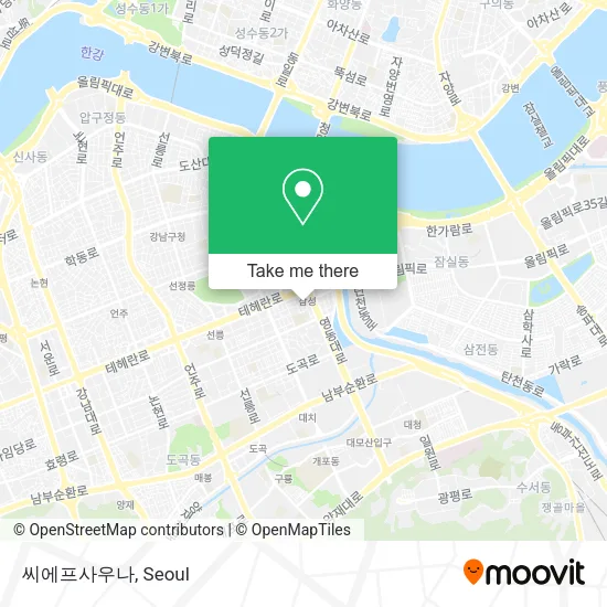 씨에프사우나 map