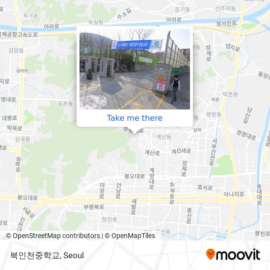 북인천중학교 map