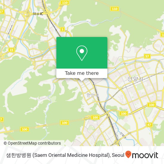 샘한방병원 (Saem Oriental Medicine Hospital) map