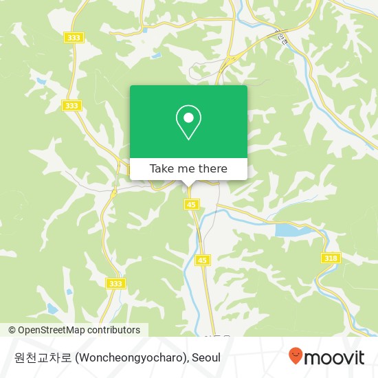 원천교차로 (Woncheongyocharo) map