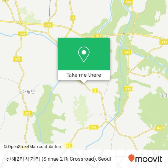 신해2리사거리 (Sinhae 2 Ri Crossroad) map