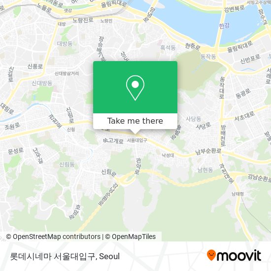 롯데시네마 서울대입구 map