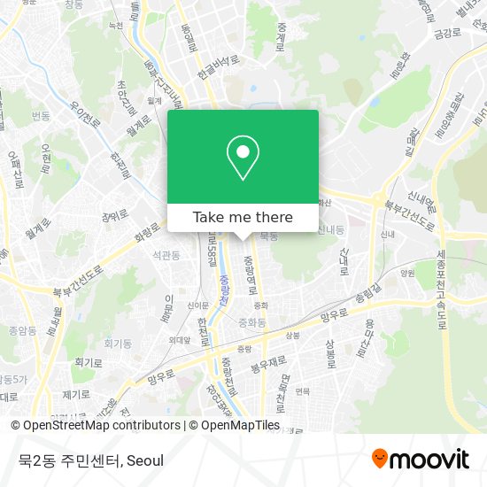 묵2동 주민센터 map