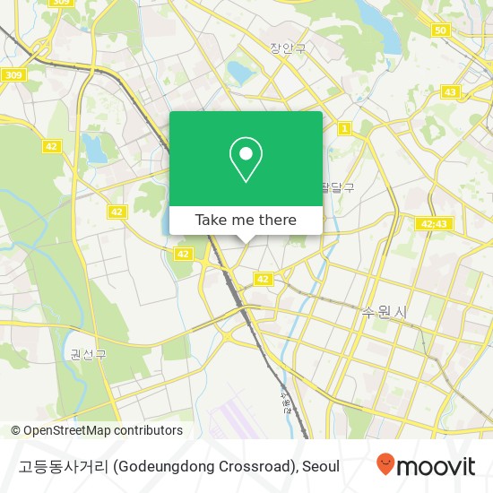 고등동사거리 (Godeungdong Crossroad) map