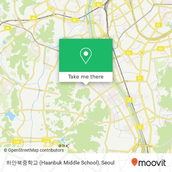 하안북중학교 (Haanbuk Middle School) map