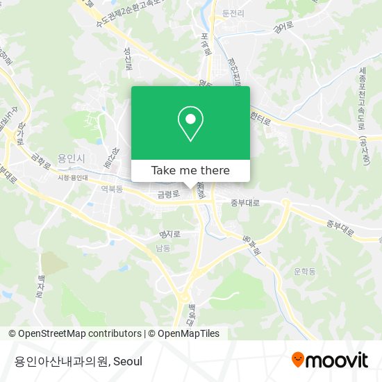 용인아산내과의원 map