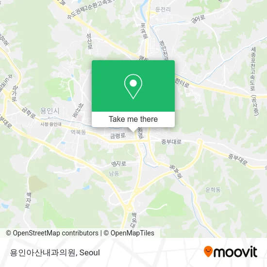 용인아산내과의원 map