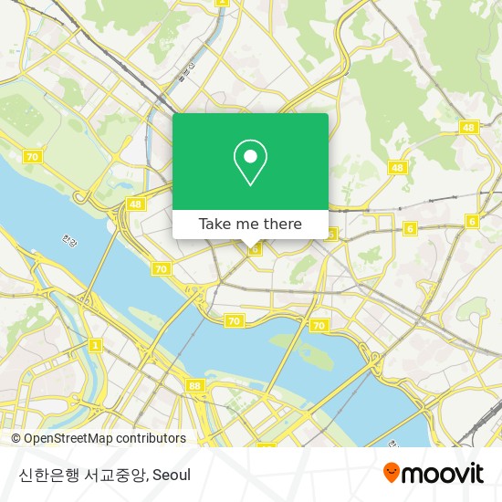 신한은행 서교중앙 map