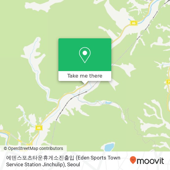 에덴스포츠타운휴게소진출입 (Eden Sports Town Service Station Jinchulip) map