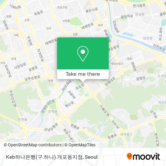 Keb하나은행(구.하나) 개포동지점 map