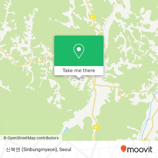 신북면 (Sinbungmyeon) map