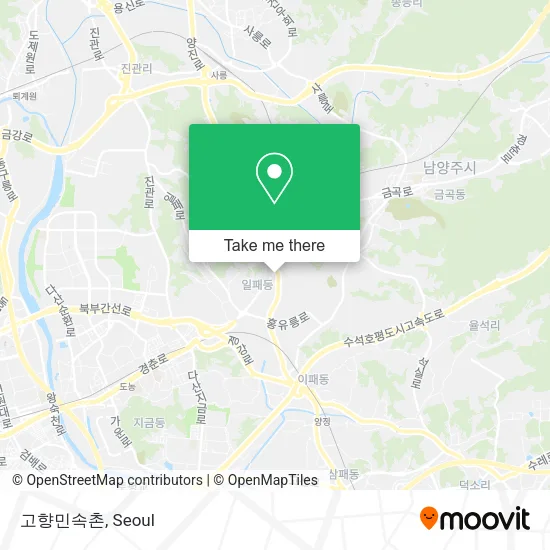 고향민속촌 map