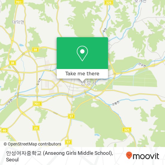 안성여자중학교 (Anseong Girls Middle School) map