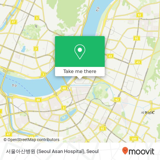 서울아산병원 (Seoul Asan Hospital) map