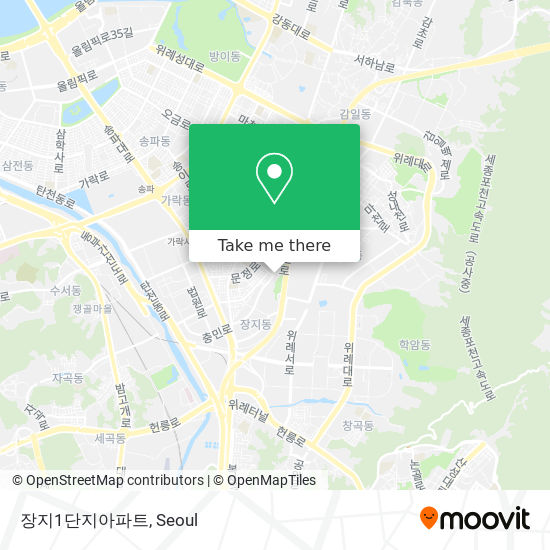 장지1단지아파트 map