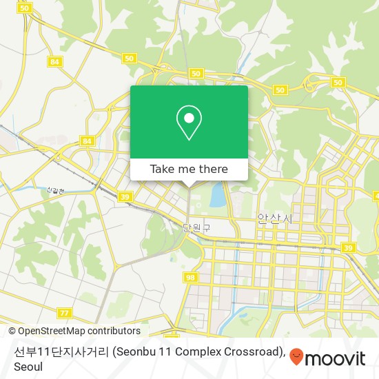 선부11단지사거리 (Seonbu 11 Complex Crossroad) map